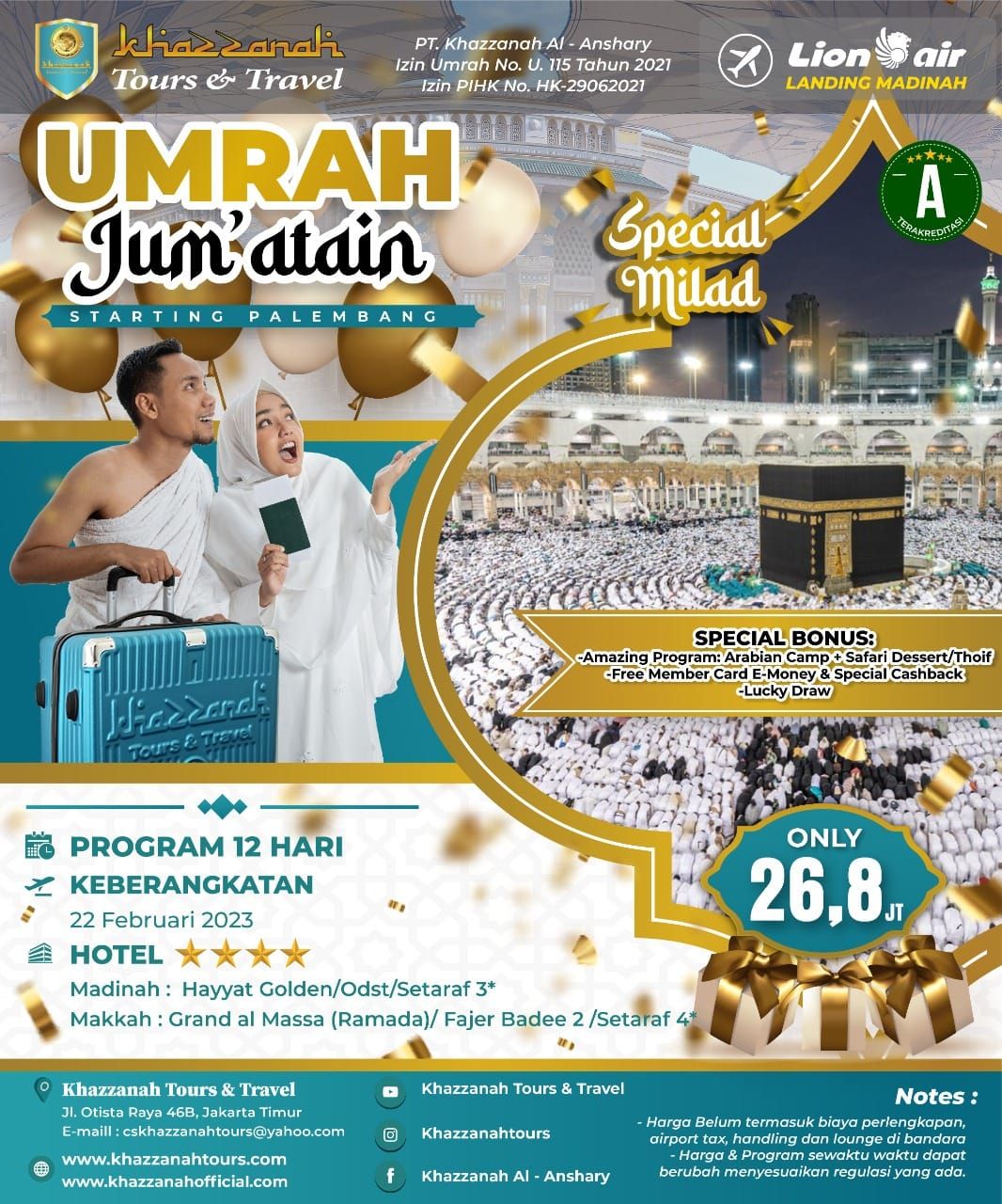 Promo Umrah Khazzanah Tour Di Jakarta Pusat